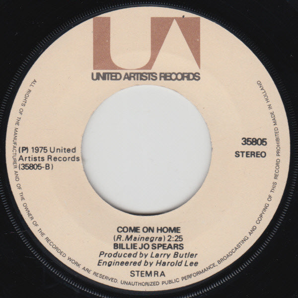 Billie Jo Spears : Blanket On The Ground / Come On Home (7", Single)