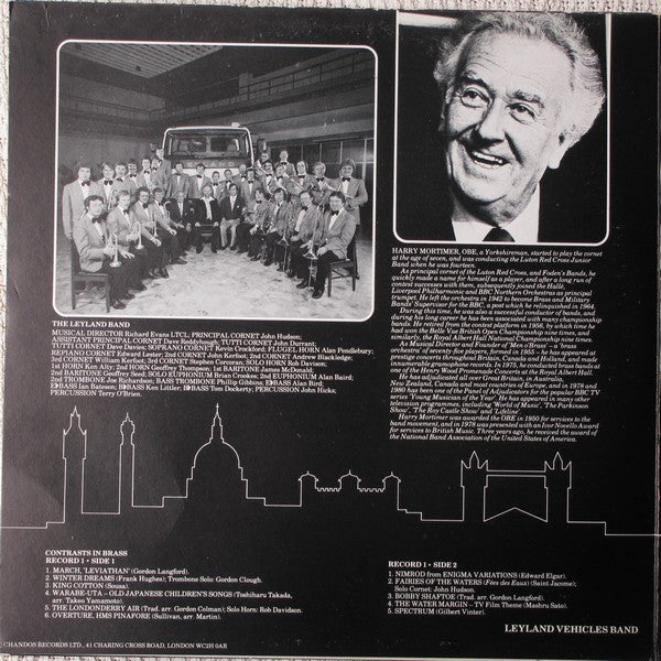 The Leyland Vehicles Band, Richard Evans (18) : Contrasts In Brass (2xLP, Gat)