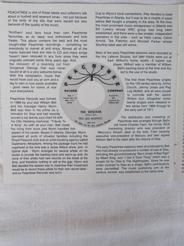 William Bell : Atlanta Soul (The Peachtree Records Story) (CD, Comp)