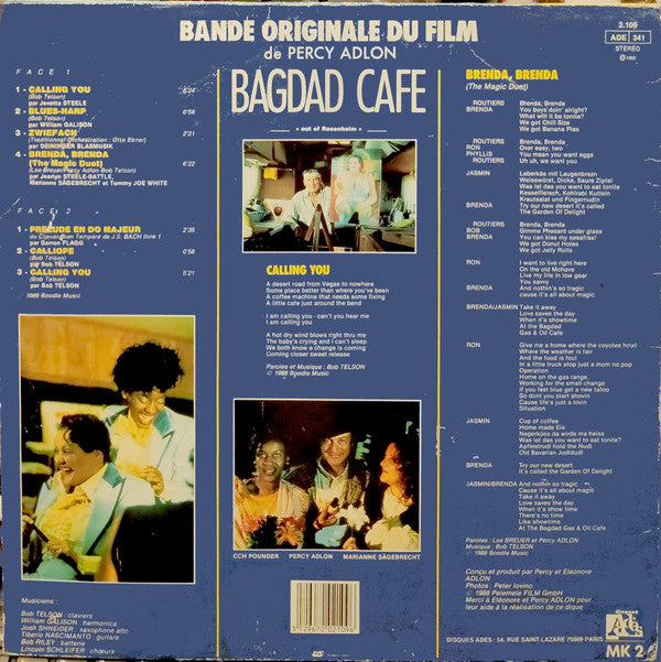 Various : Bande Originale Du Film Bagdad Cafe (LP, Album)