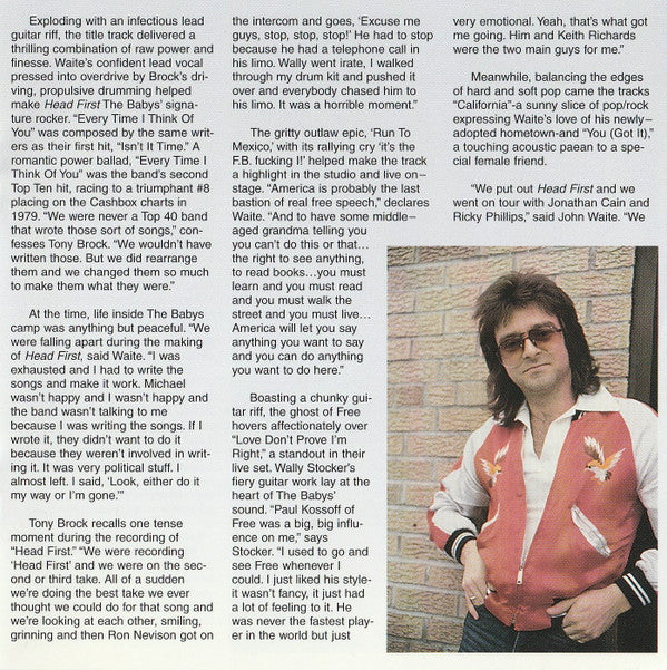 The Babys : Head First (CD, Album, RE, RM)