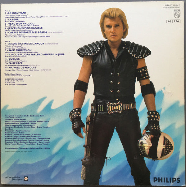 Johnny Hallyday : La Peur (LP, Album)