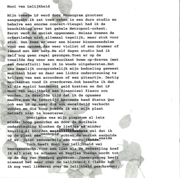 Hans Dorrestijn : Onvergeeflijke Melodieën (CD, Comp)