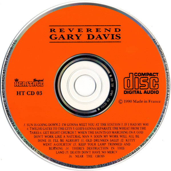 Rev. Gary Davis : At The Sign Of The Sun 1962 (CD, Album)