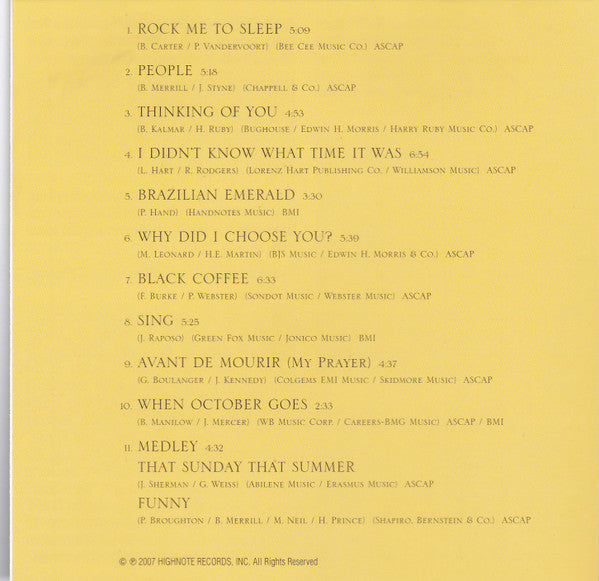 Houston Person : Thinking Of You (CD, Album)