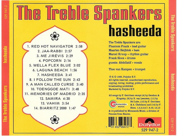 The Treble Spankers : Hasheeda (CD, Album)