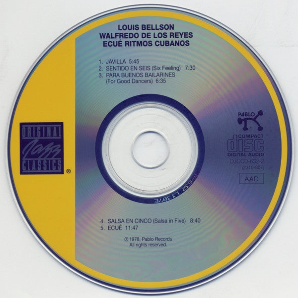 Louis Bellson / Walfredo De Los Reyes, Sr. : Ecué Ritmos Cubanos (CD, Album, RE, RM)