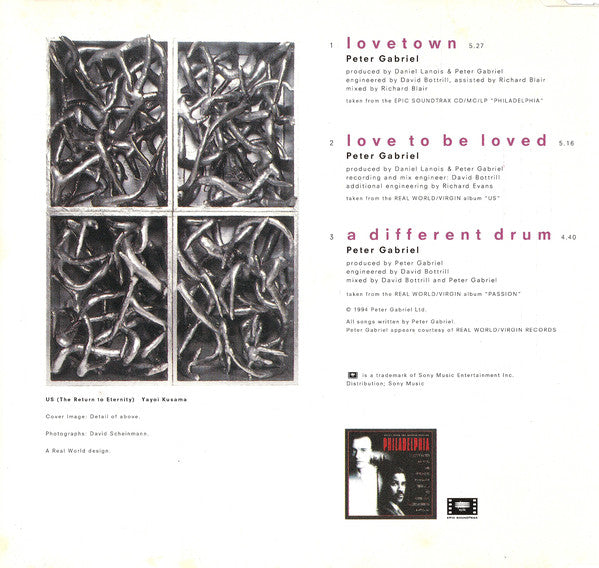 Peter Gabriel : Lovetown (Music From The Motion Picture Philadelphia) (CD, Maxi)
