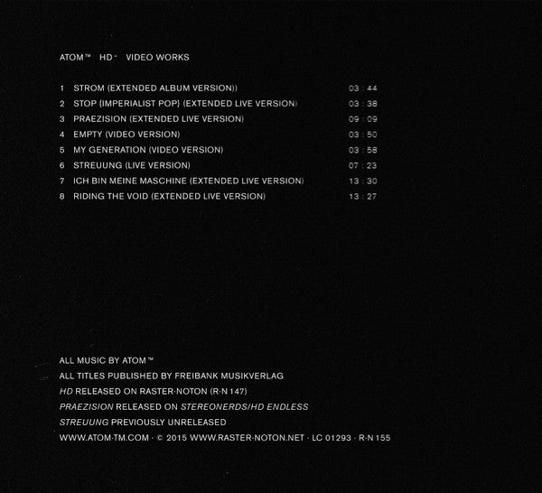 Atom™ : HD+ (Video Works) (DVD-D, Comp)