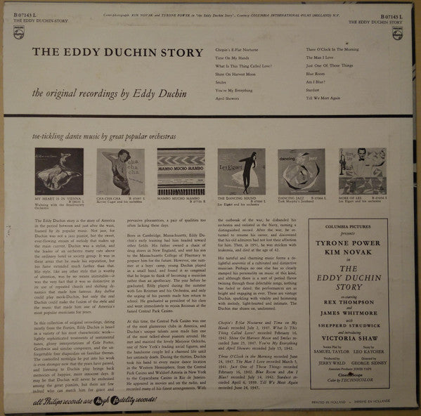 Eddy Duchin : The Eddy Duchin Story - Original Eddy Duchin Recordings (LP, Album, Mono)