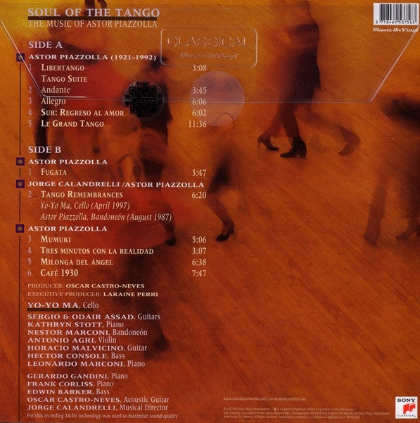 Yo-Yo Ma : Soul Of The Tango (The Music Of Astor Piazzolla)  (LP, Album, RE)
