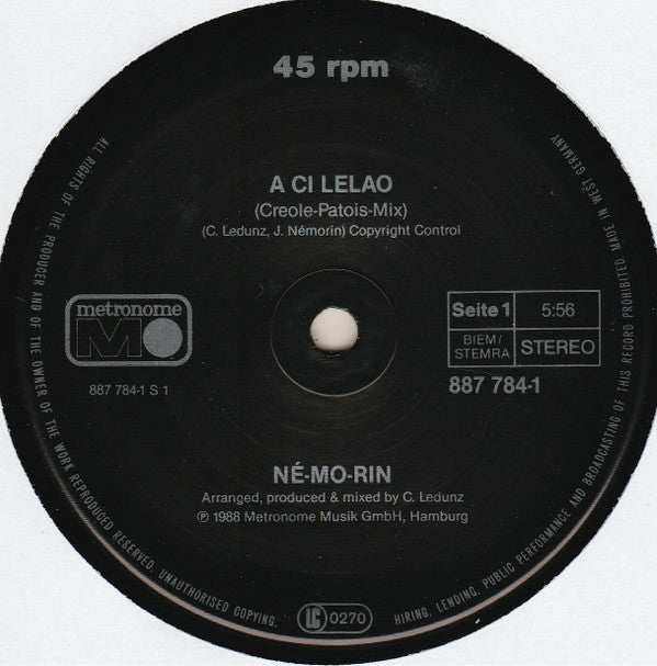 Né-Mo-Rin : A Ci Lelao (12")