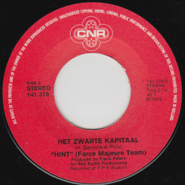 Hint - Farce Majeur Team* : Een Goeie Haan Is Niet Vet (7", Single)
