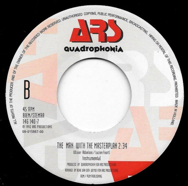 Quadrophonia : The Man With The Masterplan (7", Single)