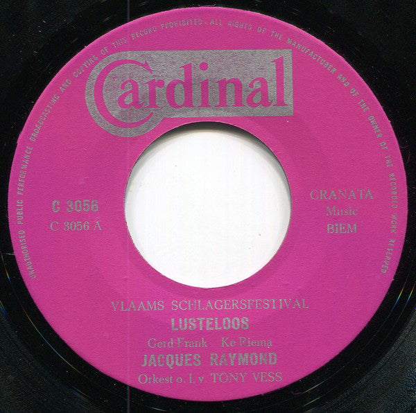 Jacques Raymond : Lusteloos (7", Single)