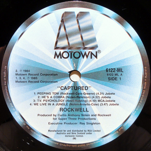 Rockwell : Captured (LP, Album)