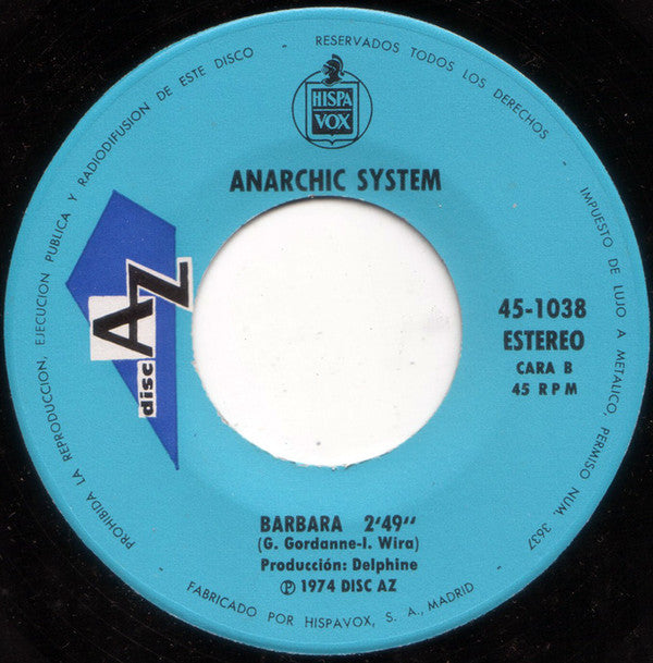 Anarchic System : Cherie Sha La La (7")