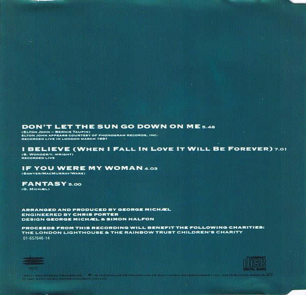 George Michael / Elton John : Don't Let The Sun Go Down On Me (CD, Single)