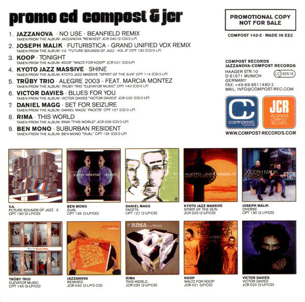 Various : Promo CD Compost & JCR (CD, Promo, Smplr)