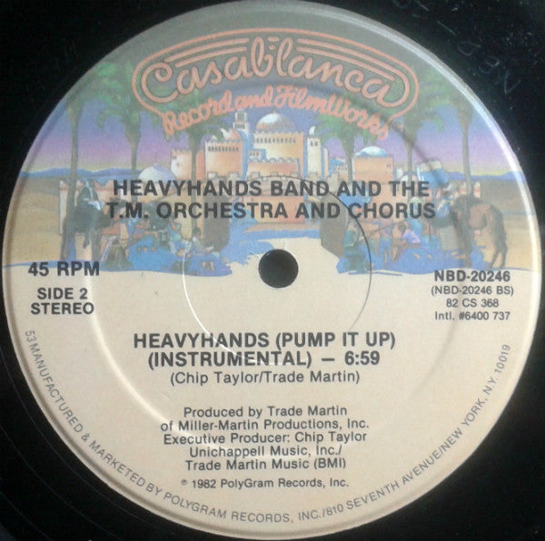 Heavyhands Band And T.M. Orchestra And Chorus : Heavyhands (Pump It Up) (12")
