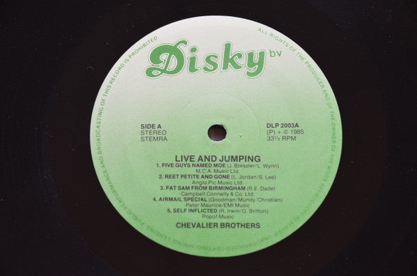 The Chevalier Brothers : Live And Jumping (LP, Album)