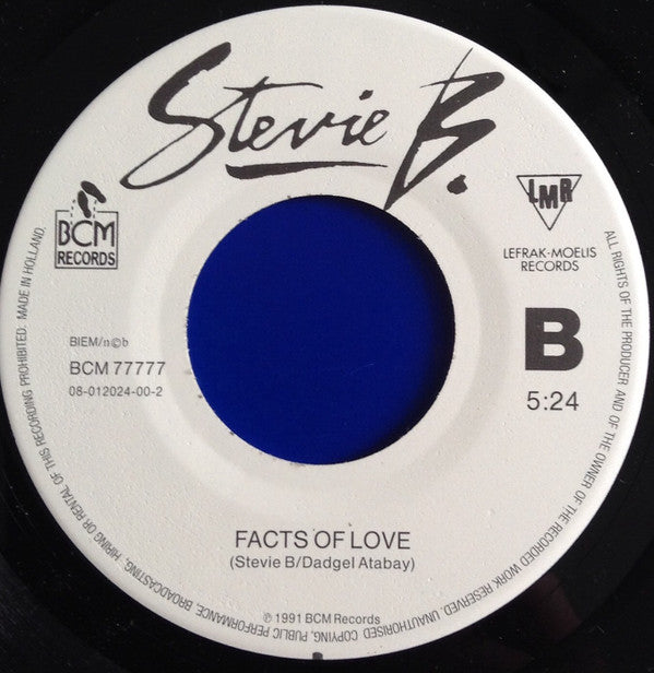 Stevie B : I'll Be By Your Side (7", Single)