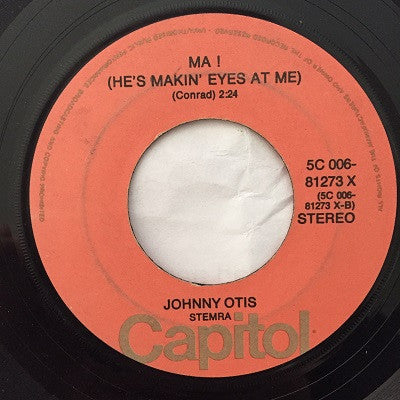 Johnny Otis : Telephone Baby / Ma ! (He's Makin' Eyes At Me) (7", RE)