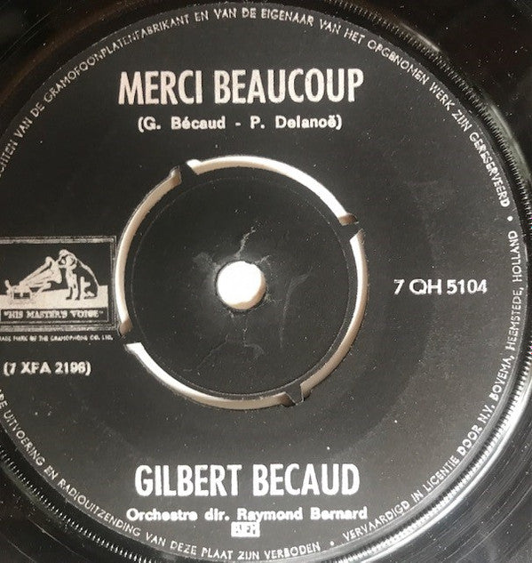 Gilbert Bécaud : L'important C'est La Rose (7", Single)