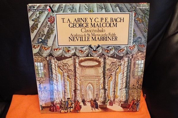 George Malcolm, Carl Philipp Emanuel Bach / Thomas Arne, The Academy Of St. Martin-in-the-Fields Director Sir Neville Marriner : Concerto In C Minor / Concerto In G Minor (LP)