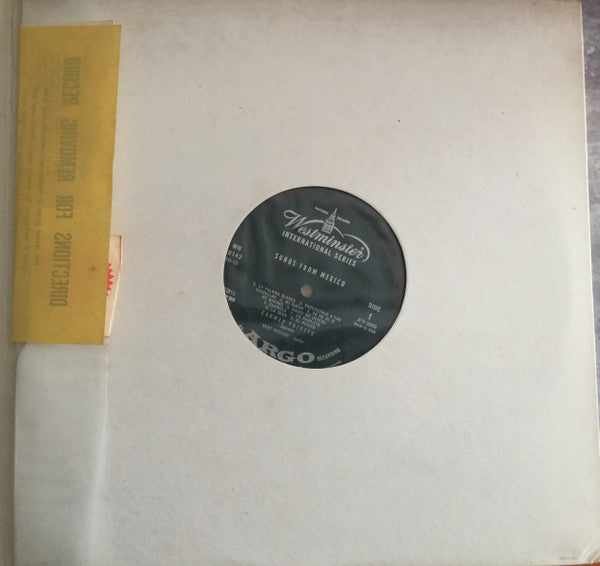 Carmen Prietto With Bert Weedon : Songs From Mexico (LP)