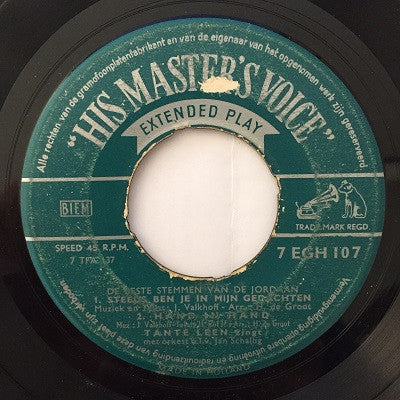 Tante Leen : Steeds Ben Je In Mijn Gedachten / Hand In Hand / Nog Steeds / Niemand Als Jij (7", EP, Whi)