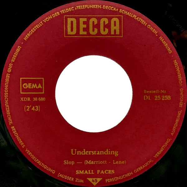 Small Faces : All Or Nothing / Understanding (7", Single)