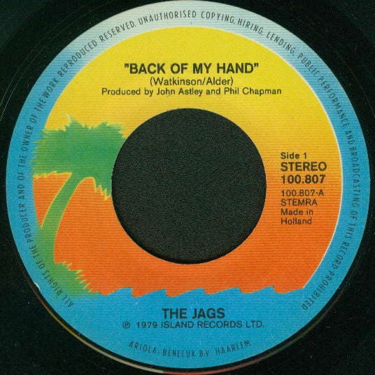 The Jags : Back Of My Hand (7", Single)