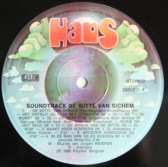 Various : De Witte Van Sichem - De Originele Soundtrack Van De Nieuwe Speelfilm (LP, Album, Gat)