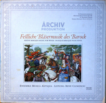 Musica Antiqua Wien, René Clemencic : Festliche Bläsermusik Des Barock (LP, RE, Gat)