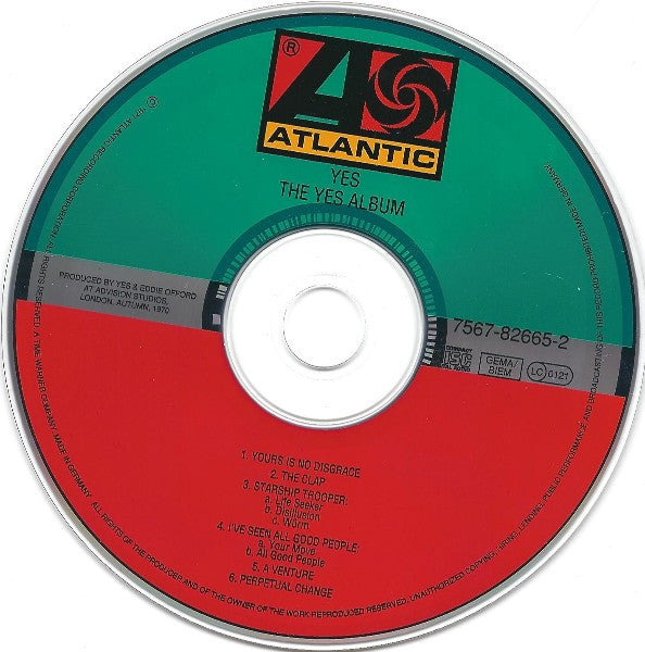 Yes : The Yes Album (CD, Album, RE, RM, RP)