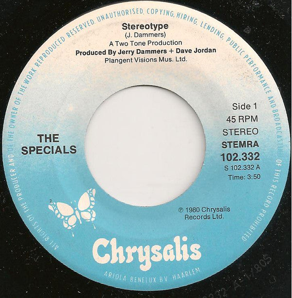 The Specials : Stereotype / International Jet Set (7", Single)