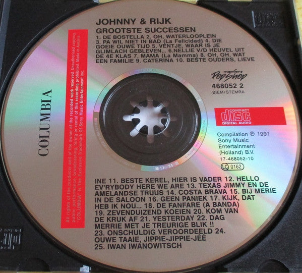 Johnny & Rijk : Grootste Successen (CD, Comp)