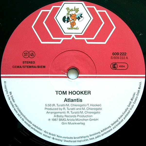 Tom Hooker : Atlantis (12", Maxi)