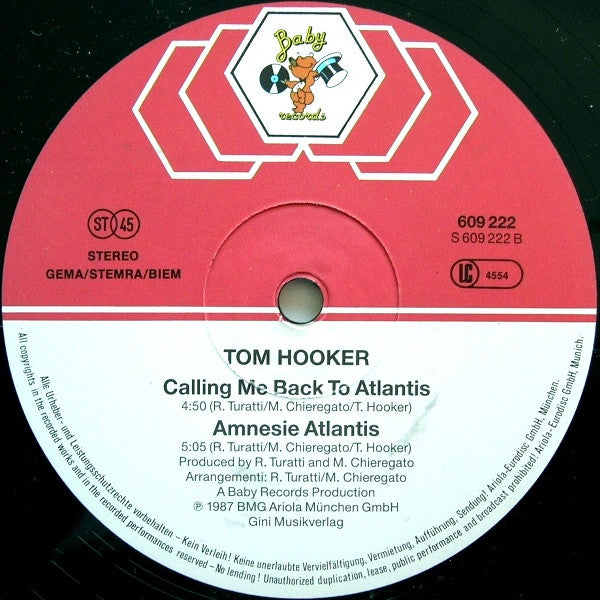 Tom Hooker : Atlantis (12", Maxi)