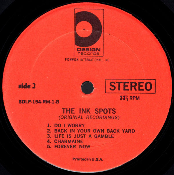 The Fabulous Ink Spots : The Ink Spots (LP, Comp, RE)