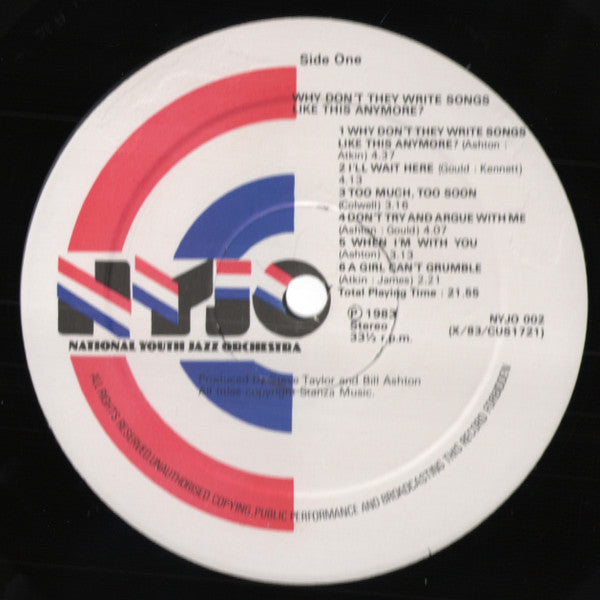 National Youth Jazz Orchestra featuring Litsa Davies : Why Don't They Write Songs Like This Any More? (LP, Album)