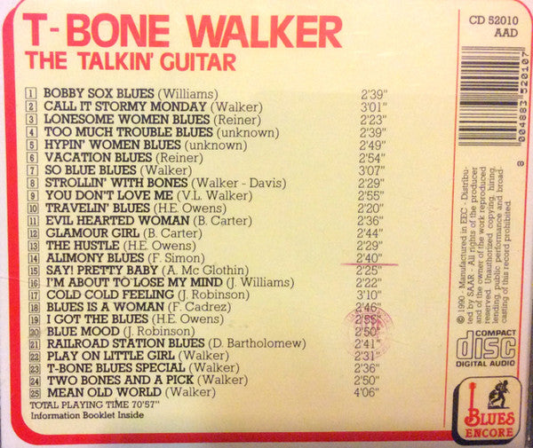 T-Bone Walker : The Talkin' Guitar (CD, Comp)