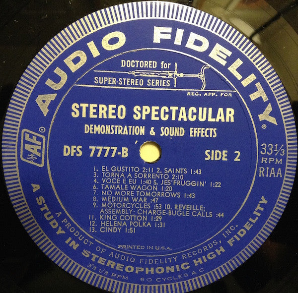 No Artist : Stereo Spectacular Demonstration & Sound Effects (LP, Comp)