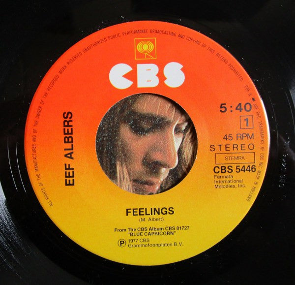 Eef Albers : Feelings / Feel Like Makin' Love (7", Single)