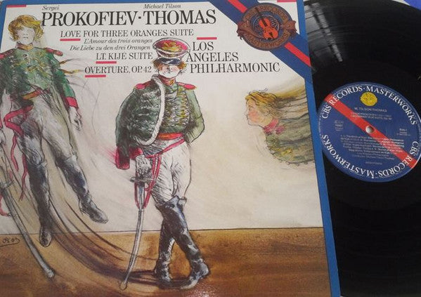 Sergei Prokofiev - Michael Tilson Thomas, Los Angeles Philharmonic Orchestra : Love For Three Oranges Suite = L'Amour Des Trois Oranges = Die Liebe Zu Den Drei Orangen / Lt. Kijé Suite / Overture, Op.42 (LP)