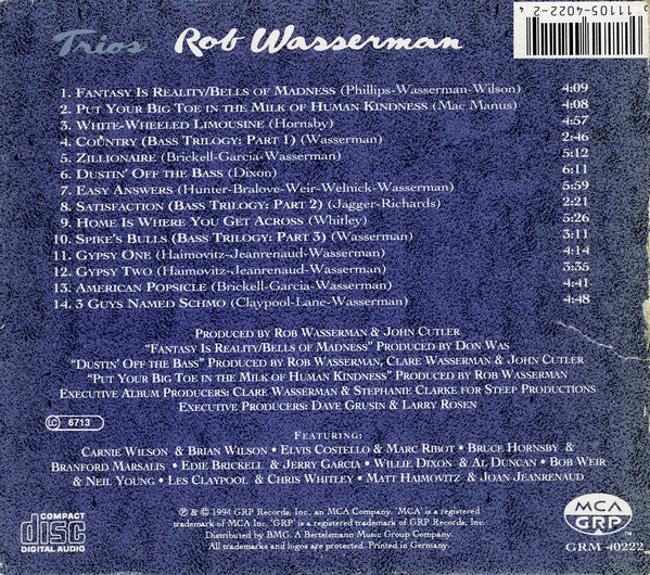 Rob Wasserman : Trios (CD, Album)