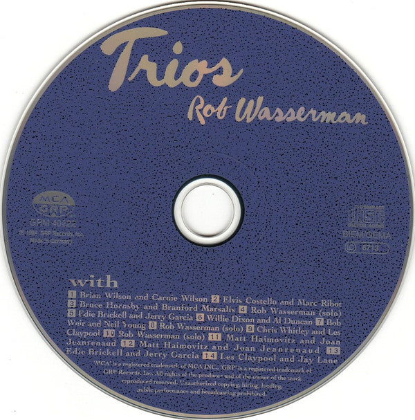 Rob Wasserman : Trios (CD, Album)