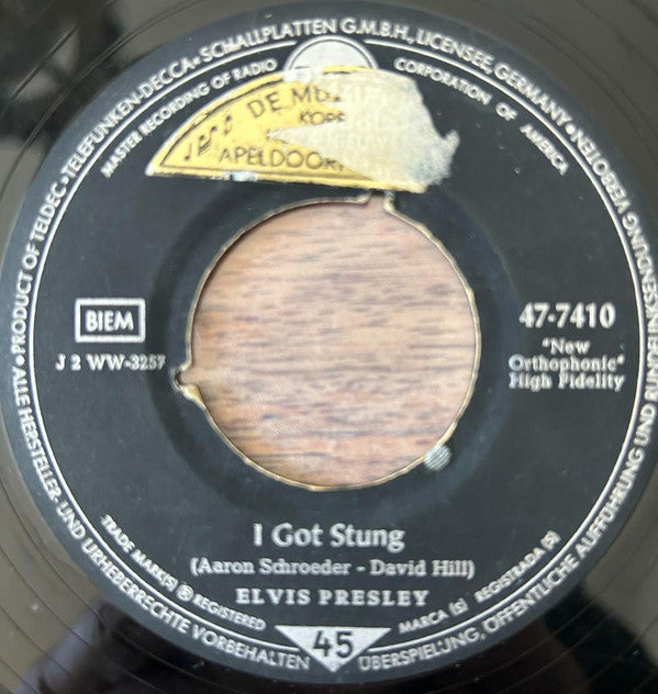 Elvis Presley : One Night (7", Single)