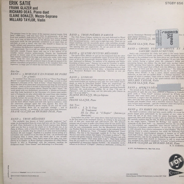 Erik Satie : Erik Satie (LP)